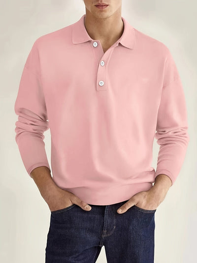Polo extensible pour hommes | Manches longues