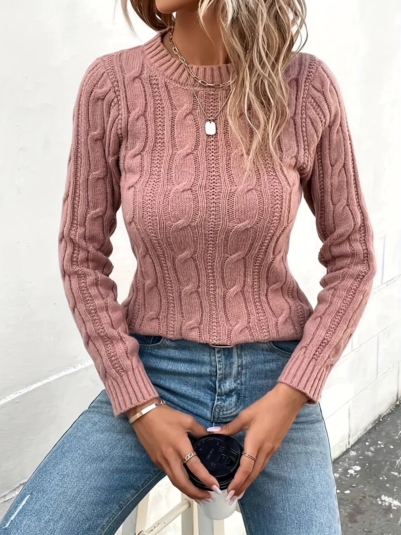 Vivianna - Pull en maille torsadée