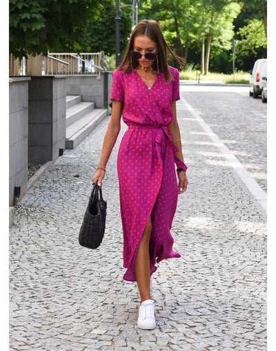 Robe élégante en ligne A pour femmes | Maxi