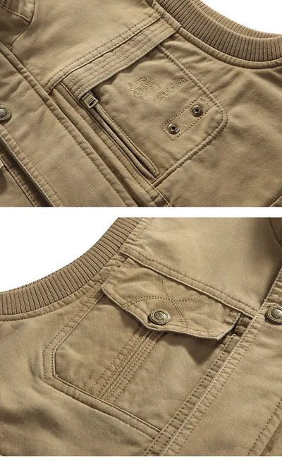 Gilet multi-poches vintage pour hommes | Sans manches