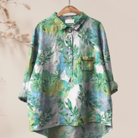 Chemisier en soie à fleurs pour femmes | Chic