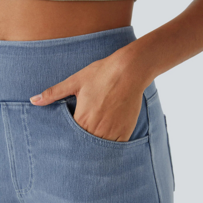 Pantalon confortable à taille haute pour femme | Baggy