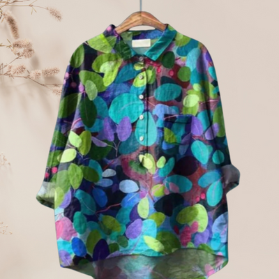 Chemisier en soie à fleurs pour femmes | Chic