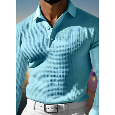 Polo d'hiver en tricot pour hommes | Manches longues