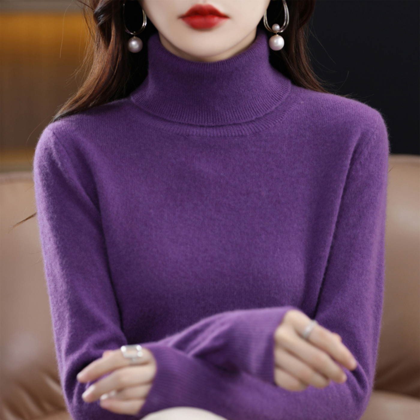 Athena | Pull à col roulé pour femmes | Chaud