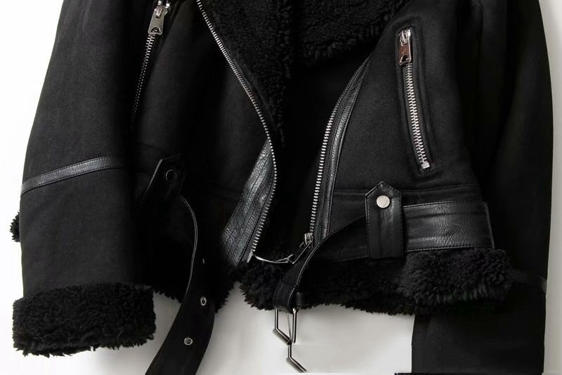 Women’s Warm Suede Coat | Winter