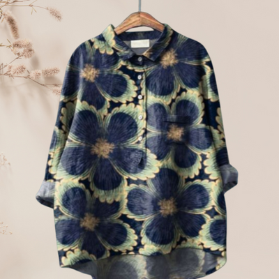 Chemisier en soie à fleurs pour femmes | Chic
