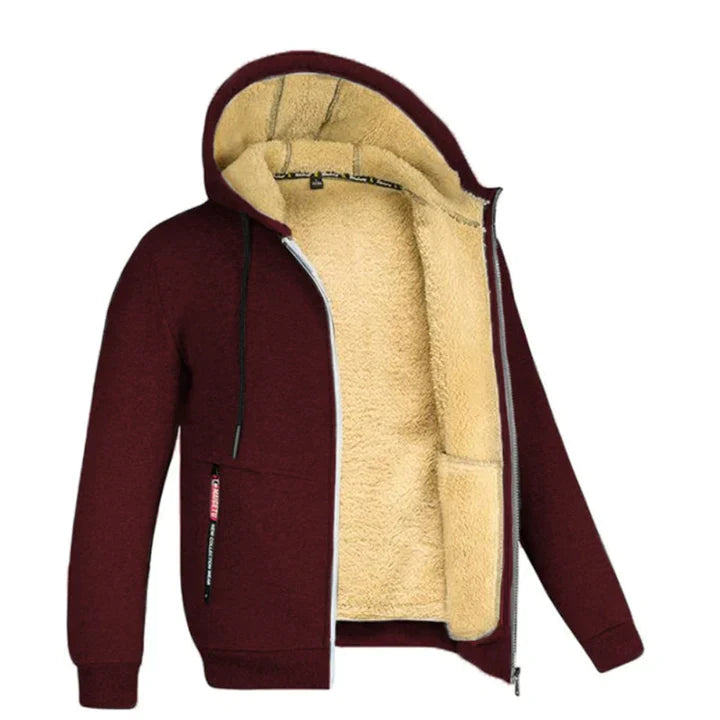Drew | Veste polaire à capuche pour hommes | Chaude