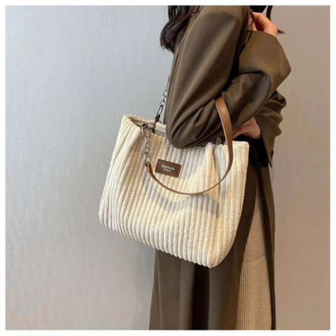 Sac élégant en velours pour femme | Sac à bandoulière