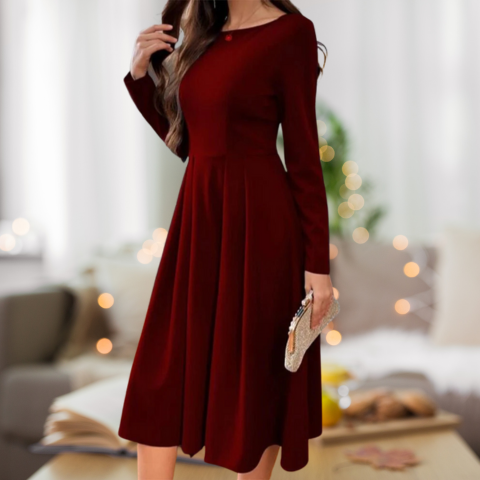 Paige | Robe élégante intemporelle pour femme | Midi