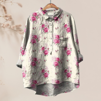 Chemisier en soie à fleurs pour femmes | Chic