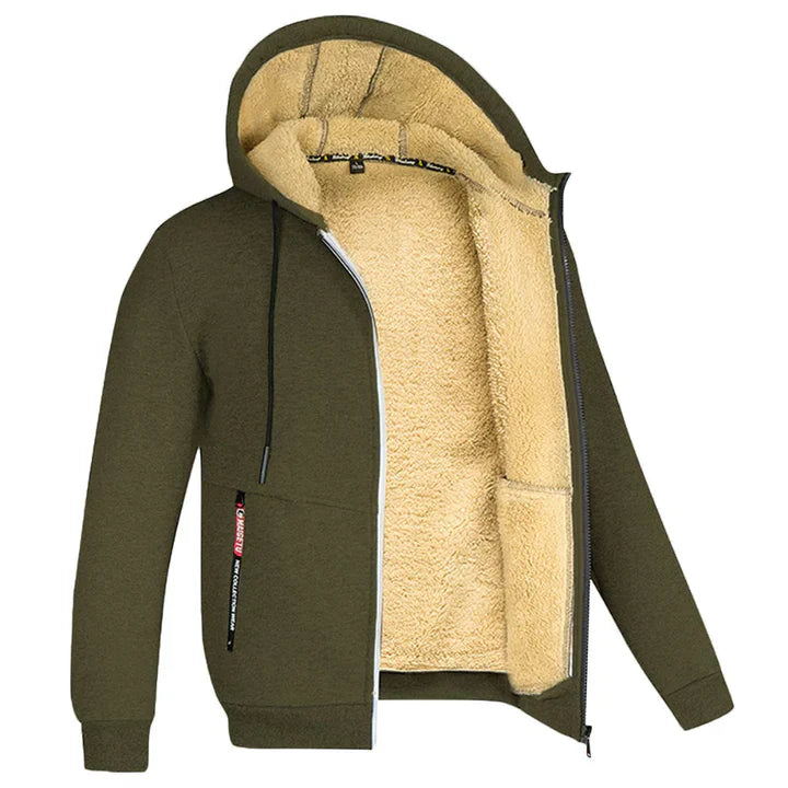 Drew | Veste polaire à capuche pour hommes | Chaude