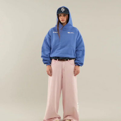 Sweat à capuche en coton mélangé pour femme | Oversize