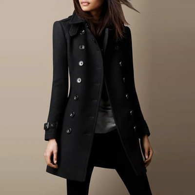 Valeen | Manteau de tweed pour femme | Longue