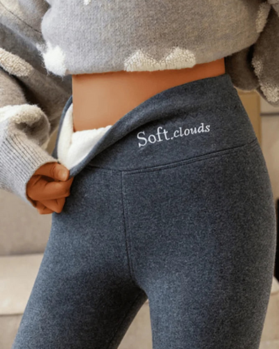 Leggings en laine polaire pour femmes | Chaud