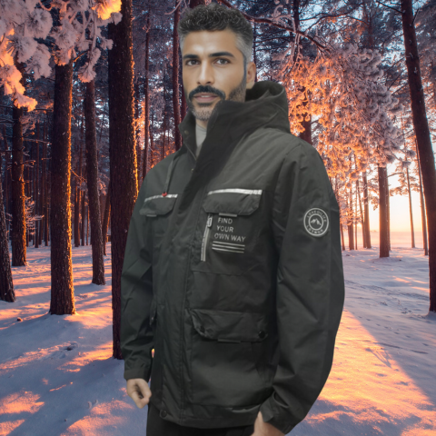 Veste d'hiver imperméable pour homme | À capuche