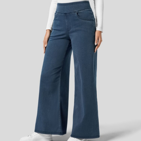 Pantalon confortable à taille haute pour femme | Baggy