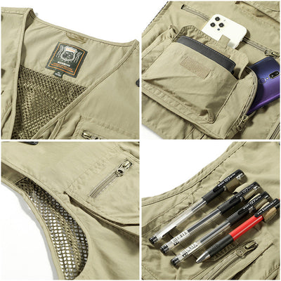 Gilet utilitaire tactique pour hommes | Sans manches