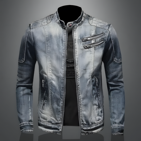 Veste en jean décontractée pour homme | Chaude