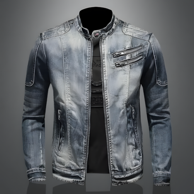 Veste en jean décontractée pour homme | Chaude