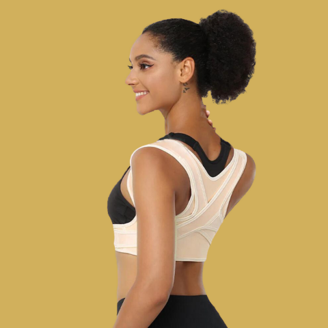 Correcteur de posture discret pour femmes | Soutien dorsal et soulagement cervical