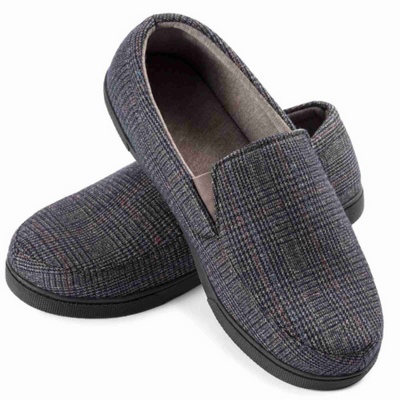 Mocassins chauds à carreaux pour hommes | Support