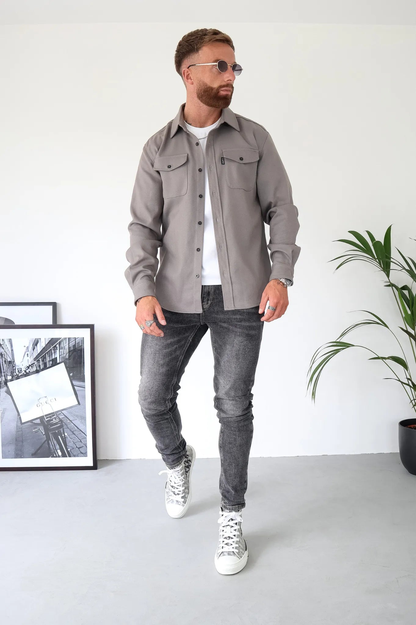 Veste de chemise moderne pour hommes | Chaud
