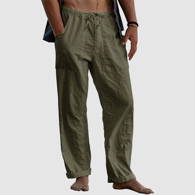 Pantalon de lin décontracté pour hommes | Travail