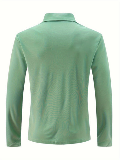 Polo extensible pour hommes | Manches longues