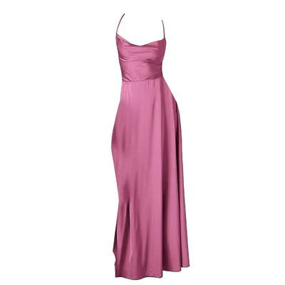 Robe de soirée sans manches pour femme | Maxi
