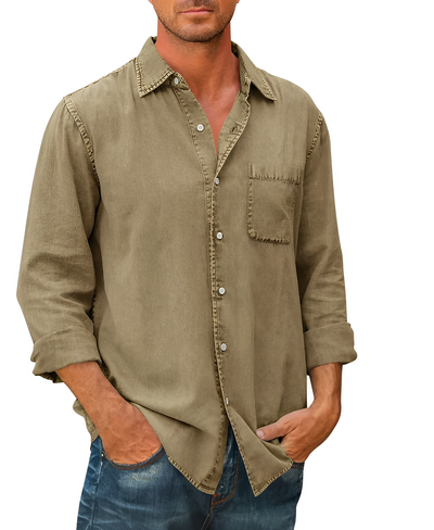 Chemise en jean pour hommes | Manches Longues