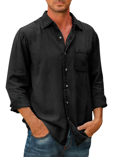 Chemise en jean pour hommes | Manches Longues
