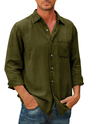 Chemise en jean pour hommes | Manches Longues