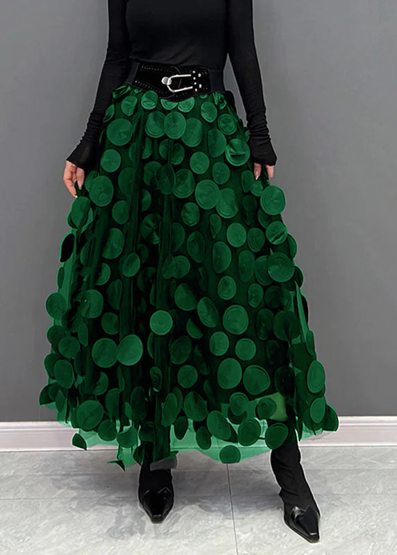 Élégante jupe en tulle patchwork pour femmes | Longue