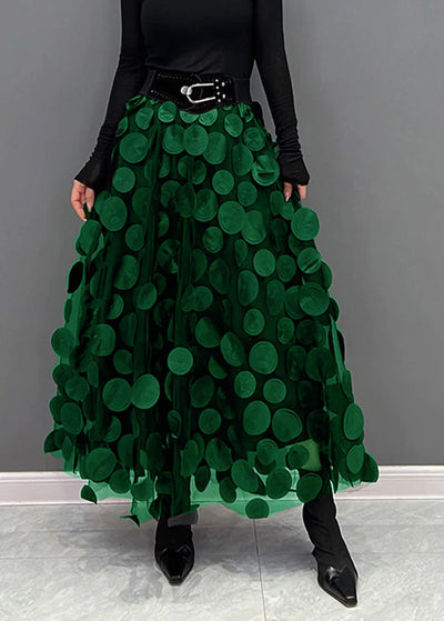 Élégante jupe en tulle patchwork pour femmes | Longue