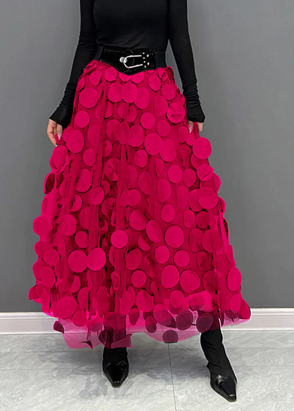 Élégante jupe en tulle patchwork pour femmes | Longue