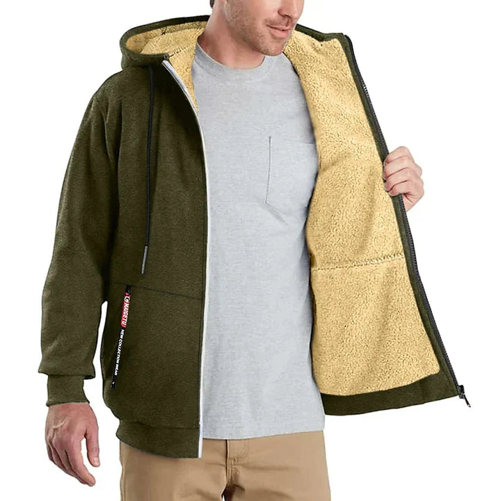 Drew | Veste polaire à capuche pour hommes | Chaude