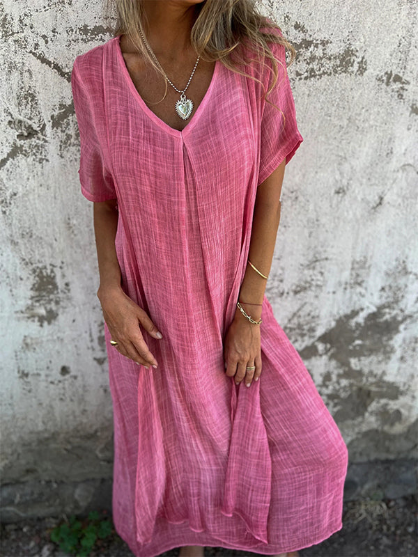 Robe décontractée confortable pour femmes | Maxi