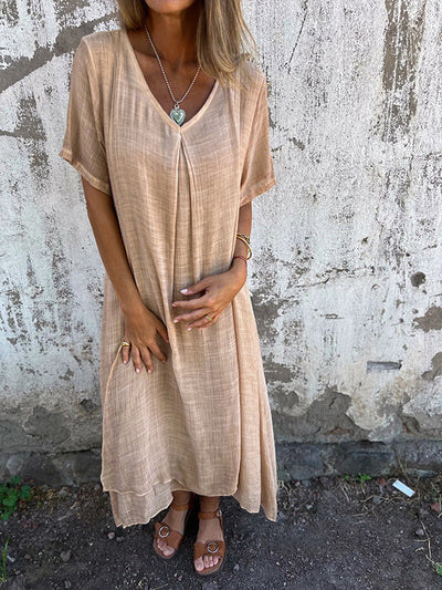 Robe décontractée confortable pour femmes | Maxi
