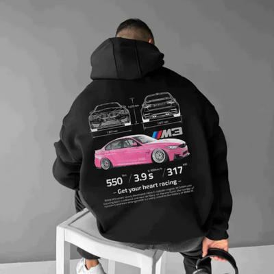 Yaris | Sweat à capuche surdimensionné pour hommes | Avec Capuche