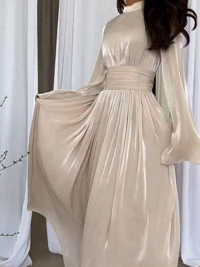 Robe chic à la taille pour femmes | Maxi