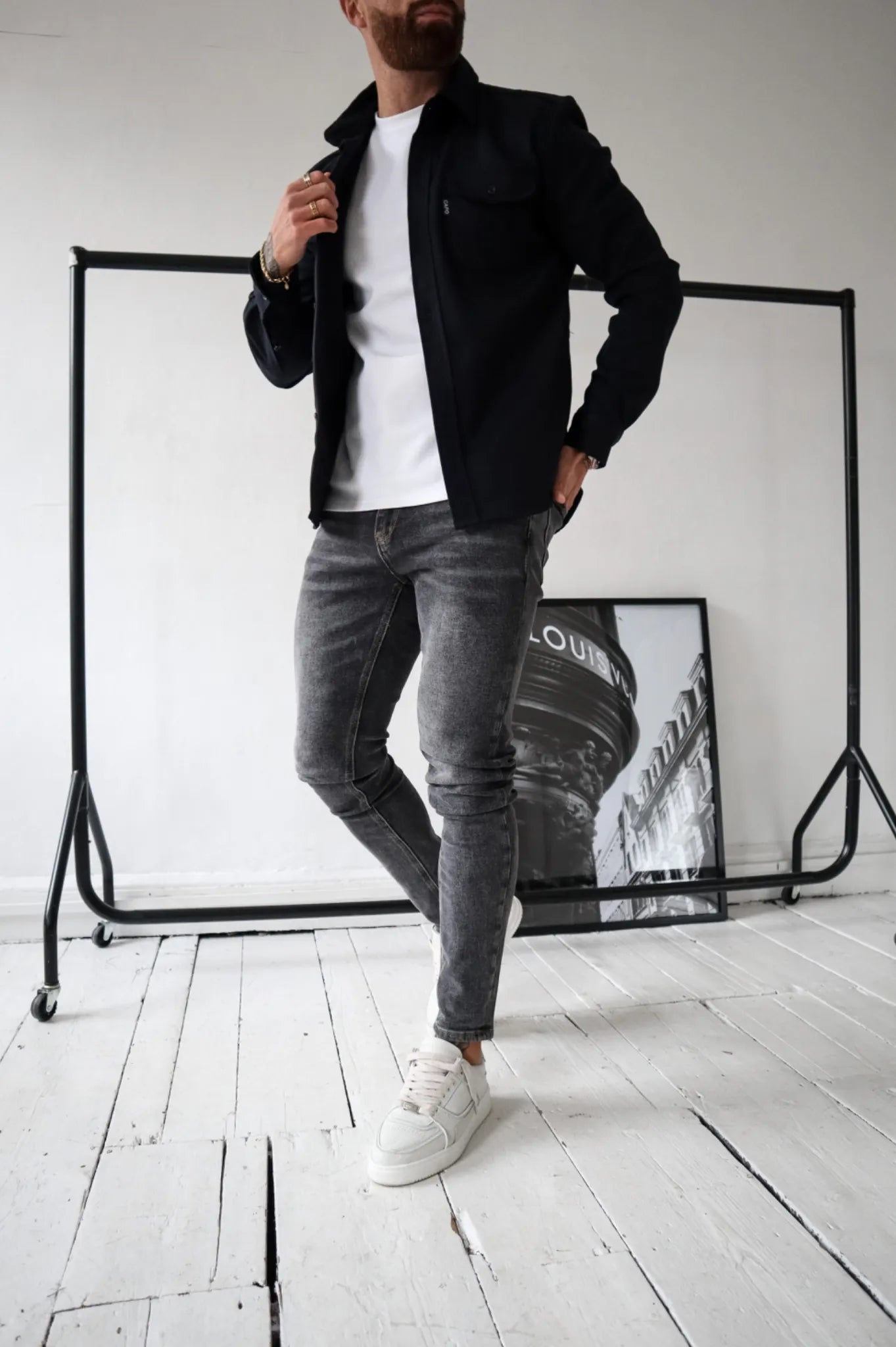 Veste de chemise moderne pour hommes | Chaud