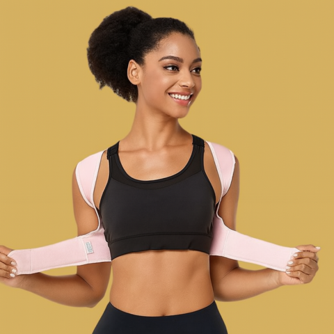 Correcteur de posture discret pour femmes | Soutien dorsal et soulagement cervical