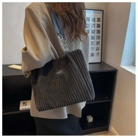 Sac élégant en velours pour femme | Sac à bandoulière
