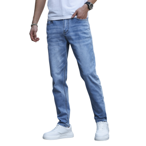 Jean classique confortable pour homme | Extensible