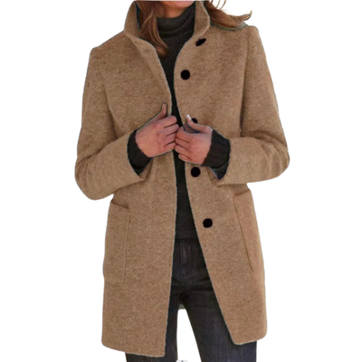 Manteau rembourré boutonné pour femme | Hiver