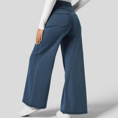 Pantalon confortable à taille haute pour femme | Baggy