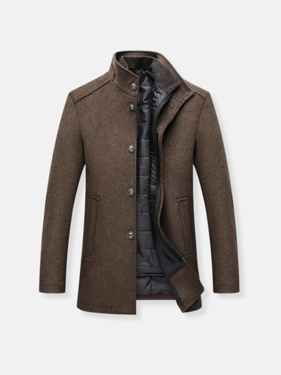 Trench-coat en laine pour hommes | Hiver