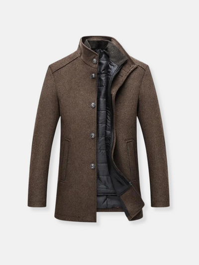 Trench-coat en laine pour hommes | Hiver