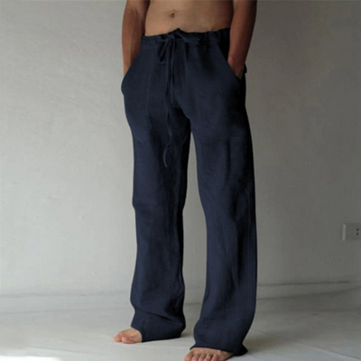 Pantalon pour homme aspect lin | Grande taille